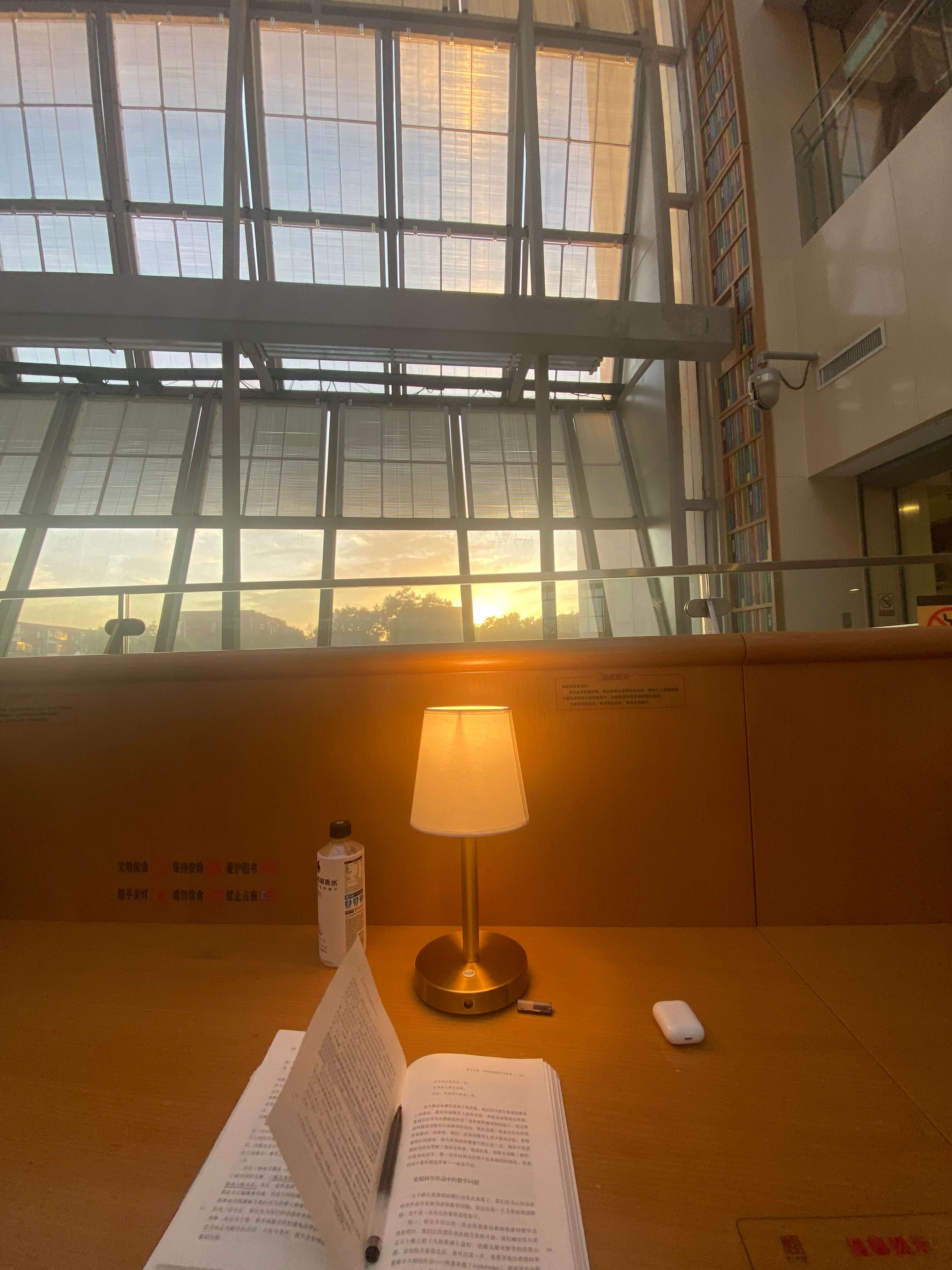 reading in library